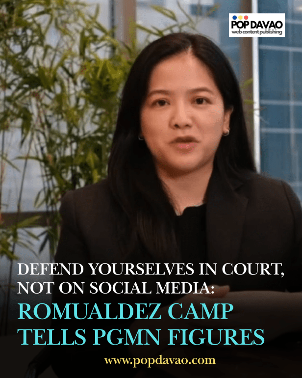DEFEND YOURSELVES IN COURT, NOT ON SOCIAL MEDIA: ROMUALDEZ CAMP TELLS PGMN FIGURES 