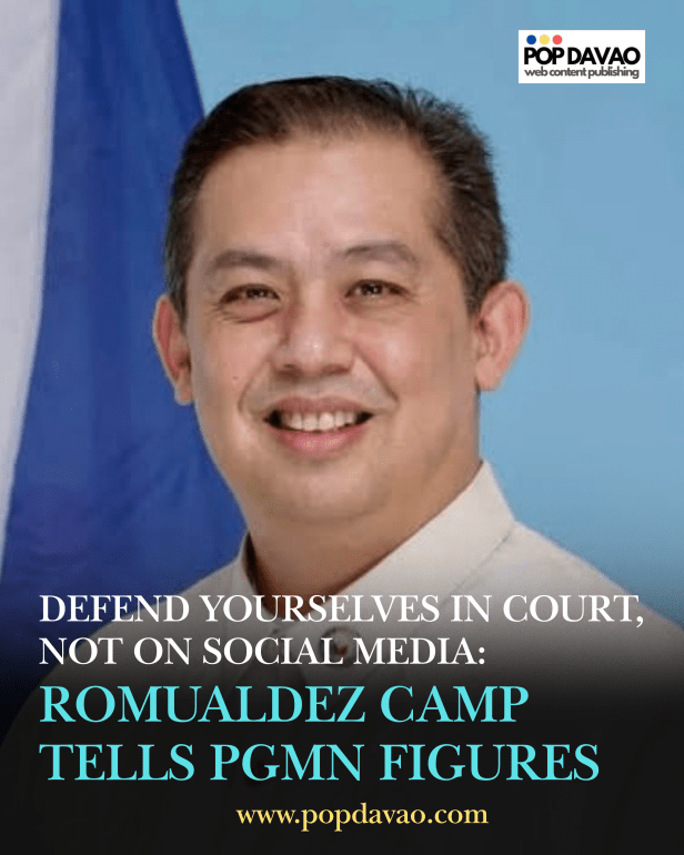 DEFEND YOURSELVES IN COURT, NOT ON SOCIAL MEDIA: ROMUALDEZ CAMP TELLS PGMN FIGURES 
