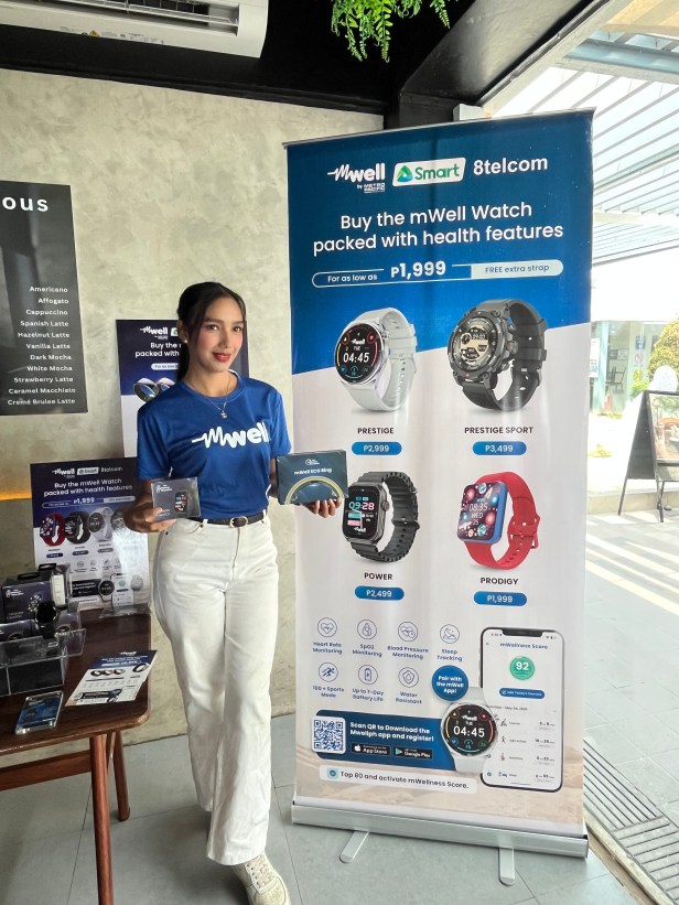Top Health and Wellness App in the Philippines, mWell, Showcases mWellness Wearables Fully Loaded with Health Features in Davao&nbsp;City