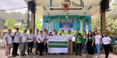 Alsons Dev employee volunteers at Tugbok Central Elementary School during the kickoff of Brigada Eskwela 2026
