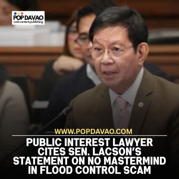 Public interest lawyer cites Sen. Lacson’s statement on no mastermind in flood control&nbsp;scam