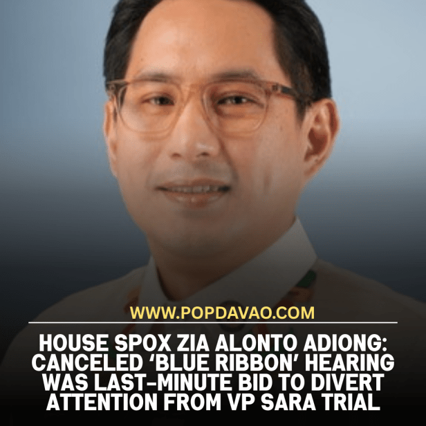 House spox Zia Alonto Adiong: Canceled ‘Blue Ribbon’ hearing was last-minute bid to divert attention from VP Sara&nbsp;trial