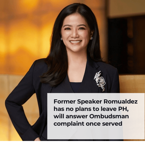 Former Speaker Romualdez has no plans to leave PH, will answer Ombudsman complaint once&nbsp;served