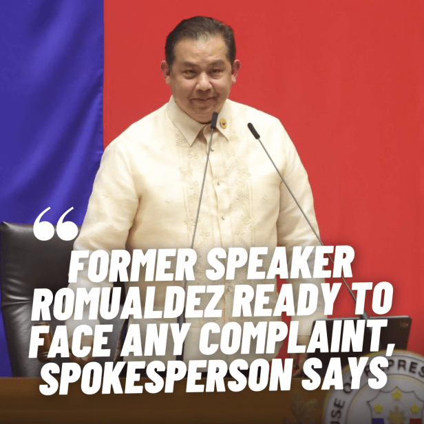 Former Speaker Romualdez ready to face any complaint, spokesperson&nbsp;says