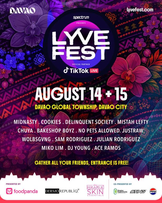 LYVEFEST Davao 2026 Drops Official Artist Lineup Ahead of Kadayawan&nbsp;Weekend