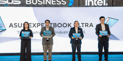 From left to right): Marro Ventura, National Sales Manager; Francis Avila, Head of Commercial; Rico Hizon, ASUS Business PH Brand Ambassador, Veteran Broadcast Journalist & Business Consultant; Jolla Valencia, Channel and Territory Account Sales (Visayas); and Liang Chen, Country Product Manager of Commercial Notebook)